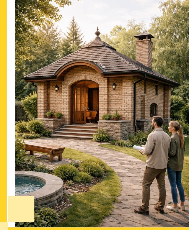 Проект кирпичной бани в Донецке от 32844 р. | ЭриданДнк