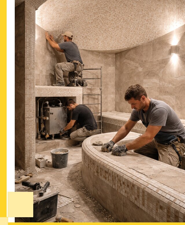 Монтаж хамамов под ключ в Донецке от 273700 р. ЭриданДнк