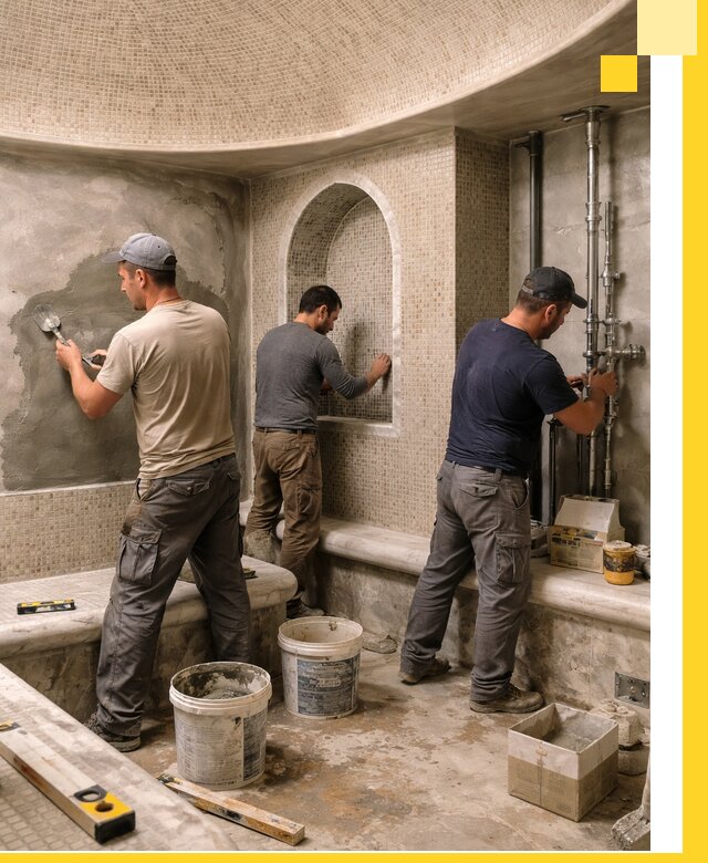 Профессиональный монтаж хамамов под ключ в Донецке с гарантией