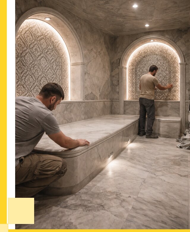 Турецкие бани под ключ в Донецке от 273700 р. | ЭриданДнк