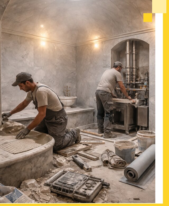 Строительство турецких бань хаммам под ключ в Донецке