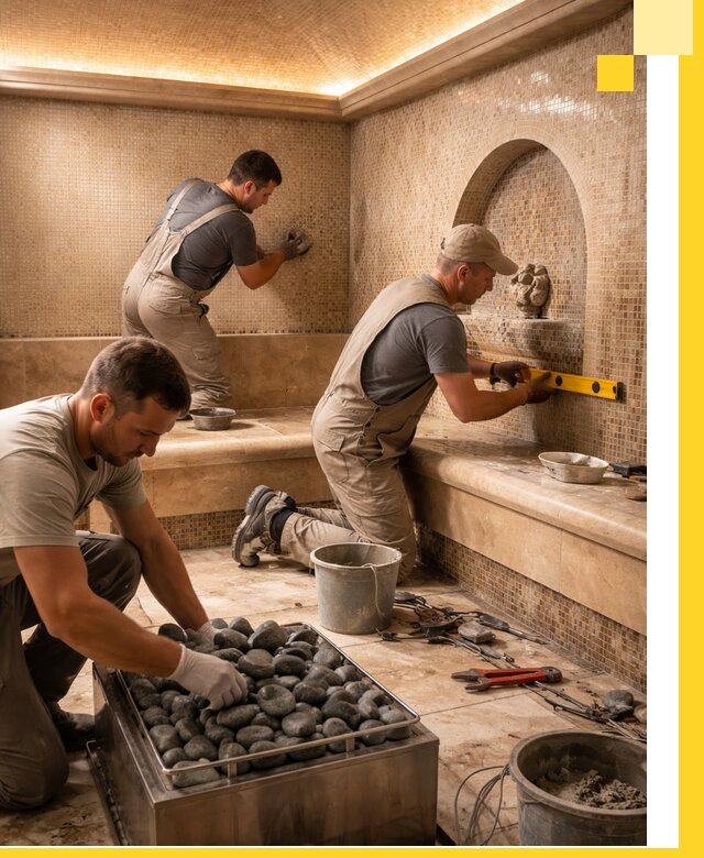 Проектирование и строительство хамама и сауны в Донецке