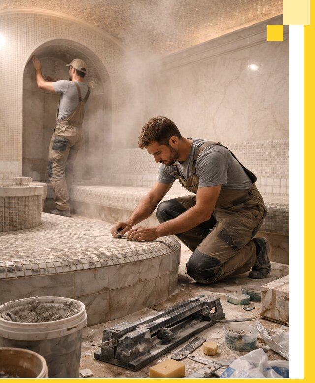 Профессиональный дизайн хамама и SPA под ключ в Донецке