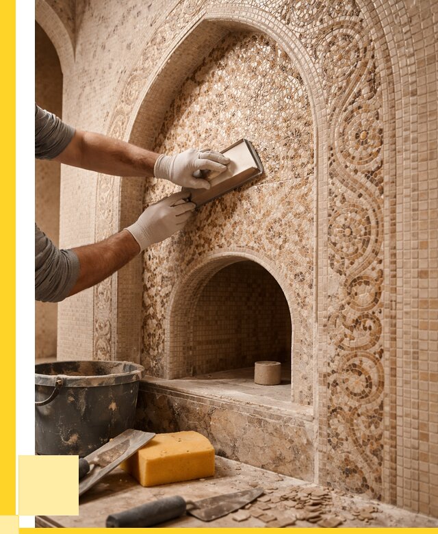 Мозаика для хамама в Донецке под ключ от 5474 р. | ЭриданДнк