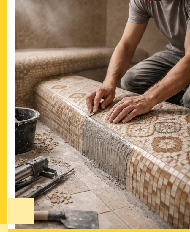 Плитка для хамама под ключ в Донецке от 3832 р. | ЭриданДнк