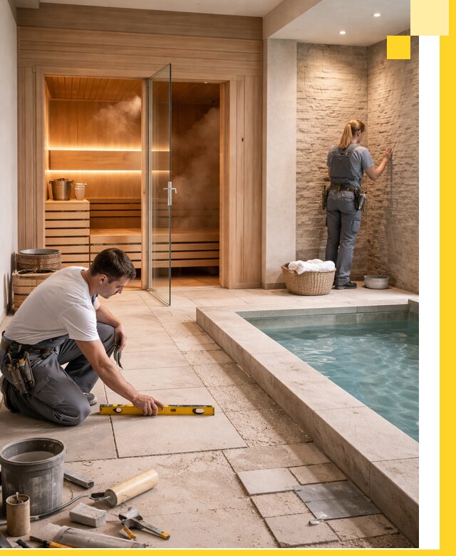 Комплексный дизайн и отделка интерьеров SPA под ключ в Донецке